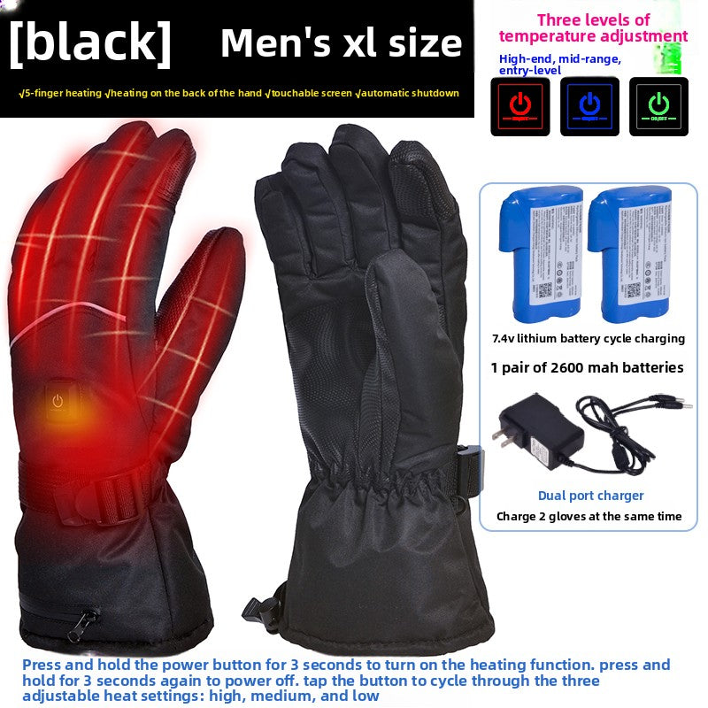 Heated gloves.