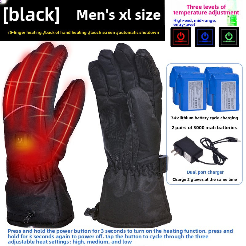 Heated gloves.