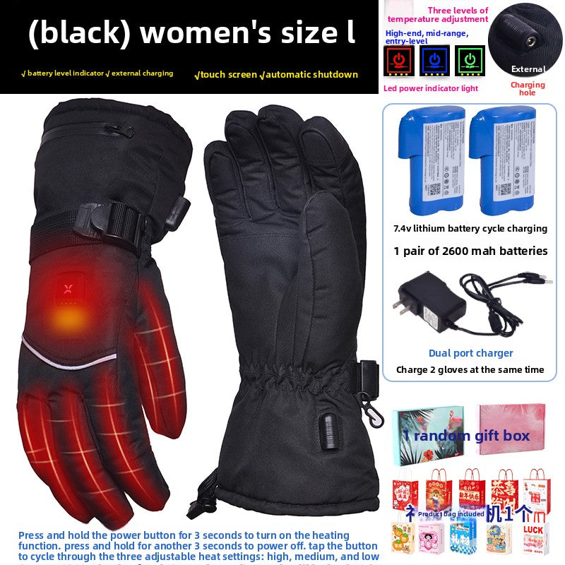 Heated gloves.