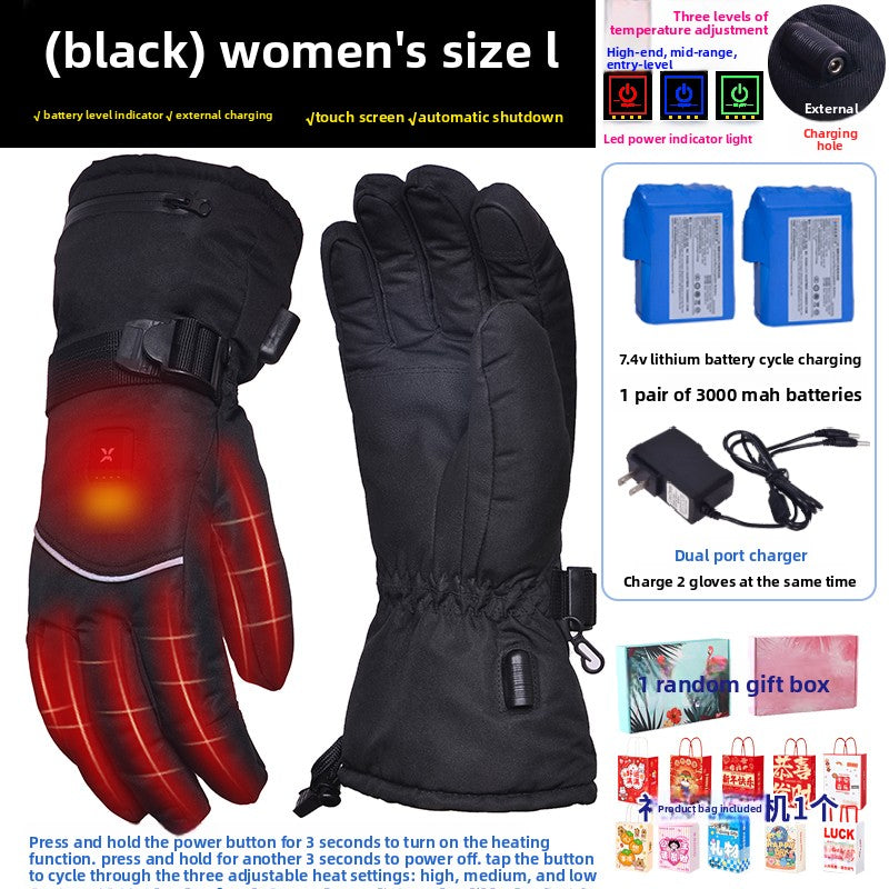 Heated gloves.