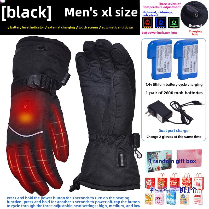Heated gloves.