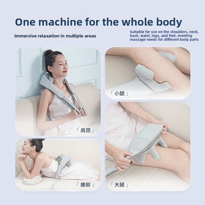 Multifunctional Rechargeable Neck Shoulder Massager with Infrared Therapy