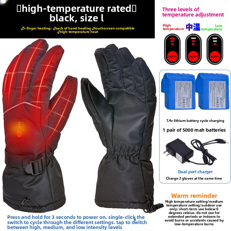 Heated gloves.