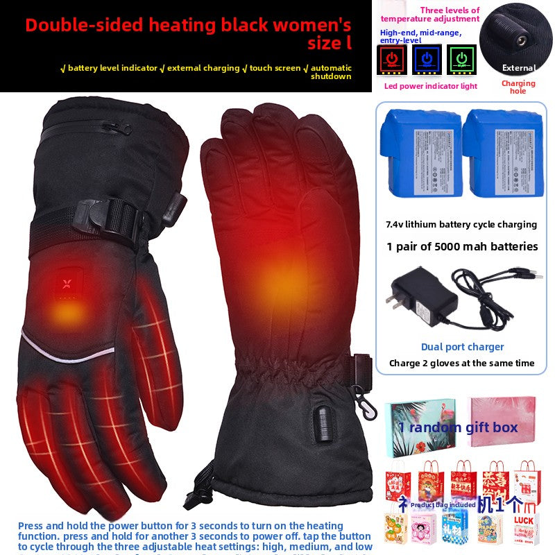 Heated gloves.