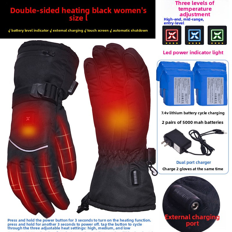 Heated gloves.