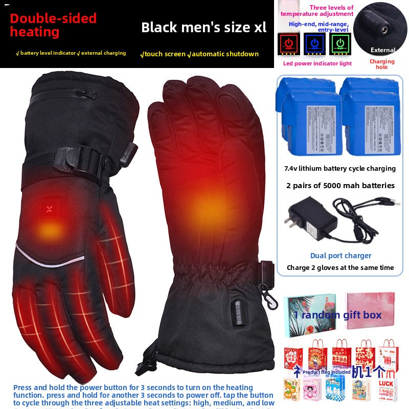 Heated gloves.
